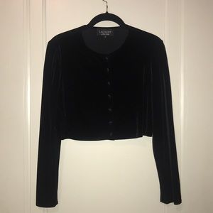 Velvet evening cardigan